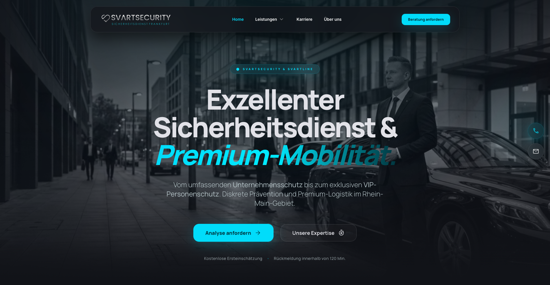 Webdesign und Online-Portal für SVARTSECURITY durch VeratekSoft